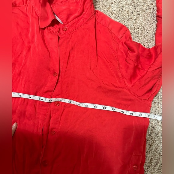 Chico's red long sleeve size 2 large - Picture 8 of 9